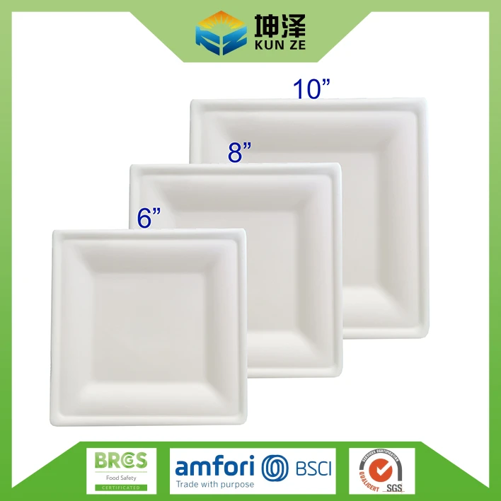 White Square Dishes